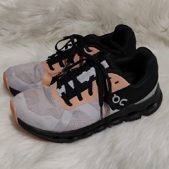 On Running Shoes - SALE! On Cloud Running Fade Black Peach Sneakers Sz.7 Gently Worn